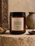 Temple Smoke Candle - Incense Woods Resin Spice by Mima Sweet Scents 8oz